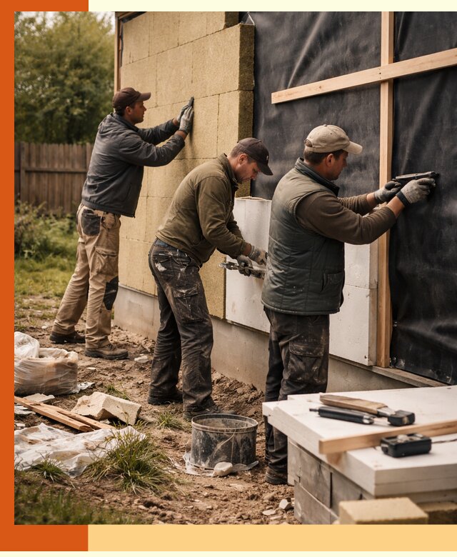 Утепление дачного дома под ключ в Мичуринске