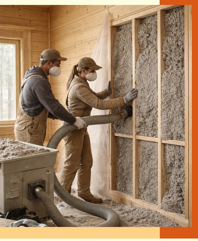 Утепление дачного дома эковатой в Мичуринске от 1501 руб./м2 — комплексно, ТепломастерМчр