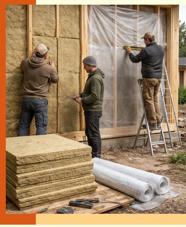 Утепление каркасного дома в Мичуринске под ключ с гарантией качества