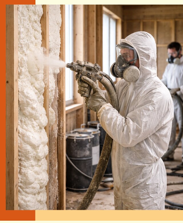 Утепление каркасного дома пенополиуретаном в Мичуринске