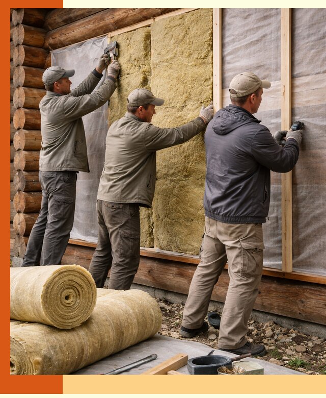 Утепление деревянного дома в Мичуринске эффективными технологиями