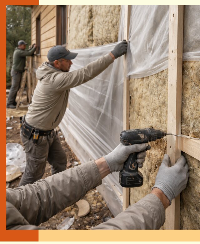 Утепление дома из бруса в Мичуринске качественно и долговечно