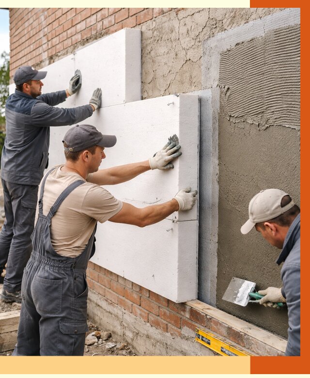 Утепление кирпичного дома в Мичуринске от 4349 руб. под ключ | ТепломастерМчр