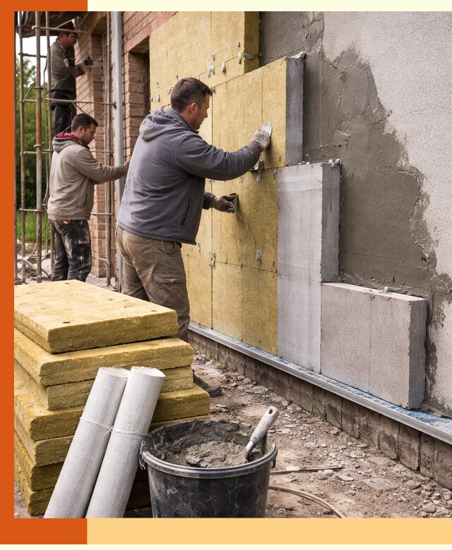 Утепление кирпичного дома под ключ в Мичуринске