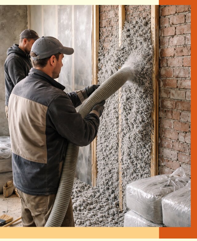 Утепление кирпичного дома эковатой в Мичуринске от 2433 руб./м² | ТепломастерМчр