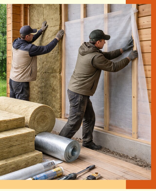 Утепление дома из двойного бруса в Мичуринске от 4970 руб./м² — ТепломастерМчр под ключ