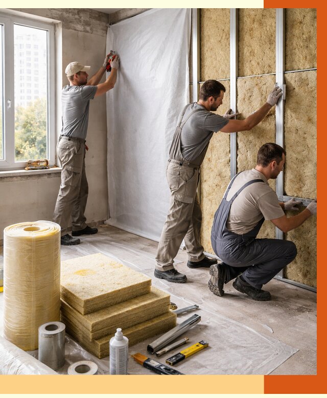 Утепление квартиры в Мичуринске от 4659 руб/м2 — утеплить квартиру изнутри и снаружи | ТепломастерМчр