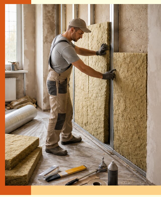 Утепление квартиры в Мичуринске — комплексная теплоизоляция стен и полов