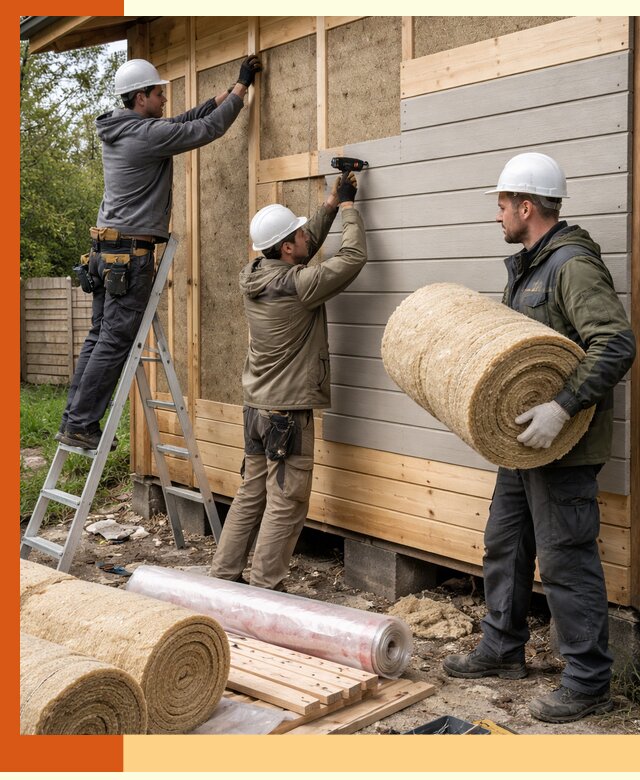 Утепление бани снаружи в Мичуринске профессионально и надежно
