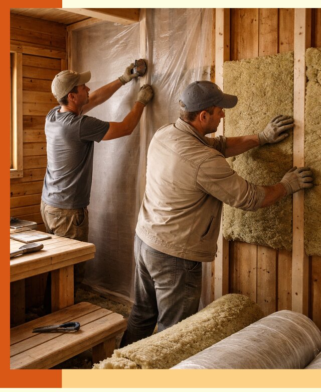 Утепление бани изнутри в Мичуринске качественно и недорого