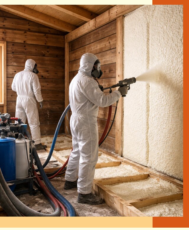 Утепление бани ппу в Мичуринске под ключ от 4349 руб./м2 | ТепломастерМчр - напыление и монтаж ппу