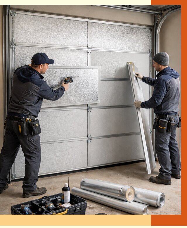 Утепление гаражных ворот в Мичуринске от 8128 руб/м2 — надежно и быстро | ТепломастерМчр