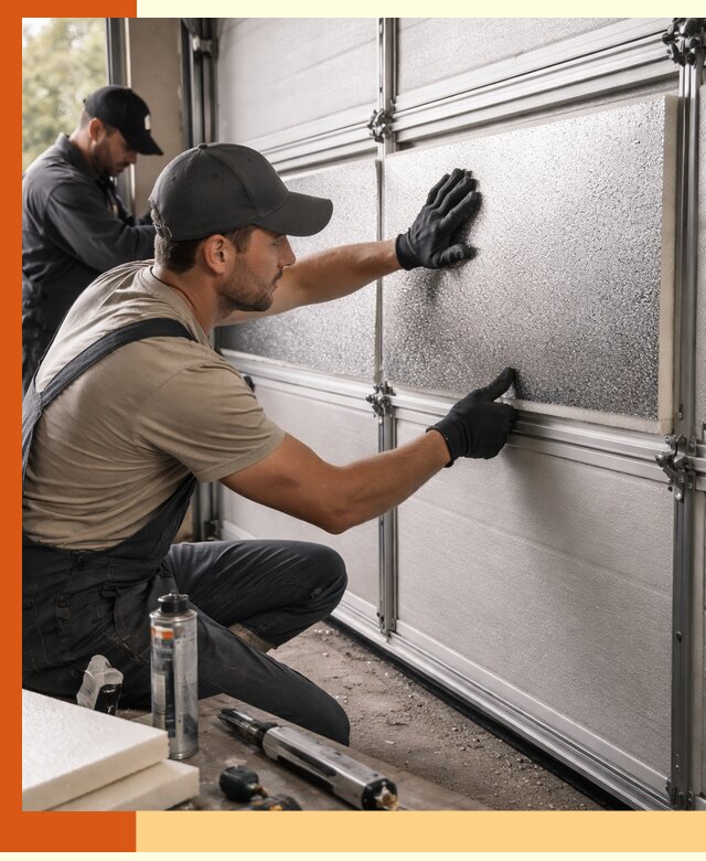 Утепление гаражных ворот в Мичуринске качественно и надежно