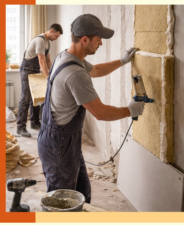 Утепление стен изнутри в Мичуринске — качественно и эффективно