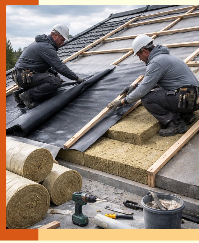 Утепление крыши снаружи в Мичуринске: профессиональная теплоизоляция