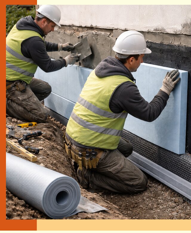 Утепление фундамента снаружи в Мичуринске — профессиональная теплоизоляция