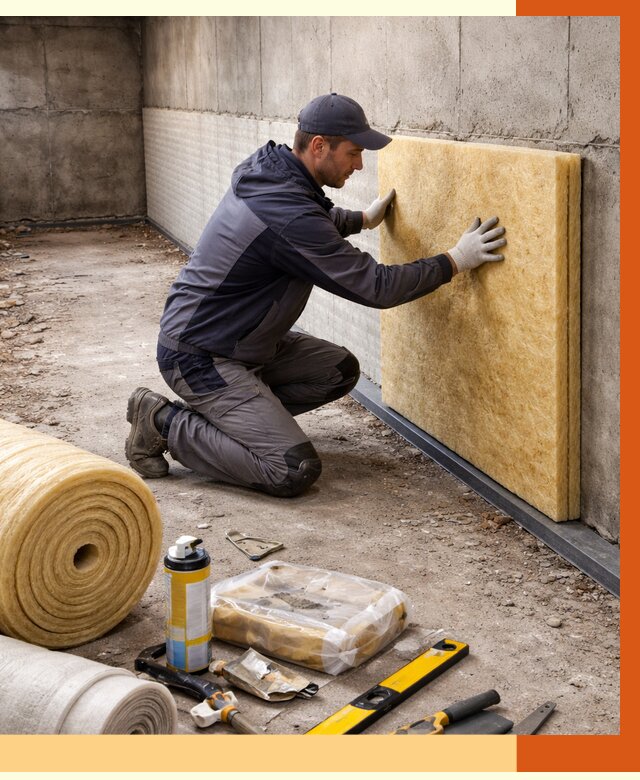 Утепление фундамента изнутри в Мичуринске от 4349 руб./м2 — работы под ключ | ТепломастерМчр