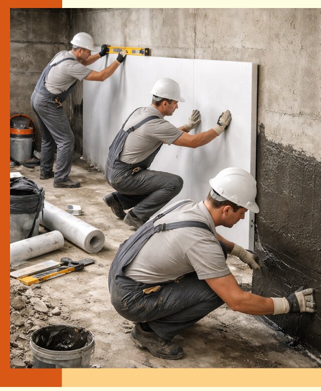 Утепление фундамента изнутри профессионально в Мичуринске