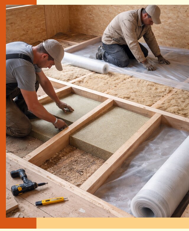 Профессиональное утепление деревянного пола в Мичуринске