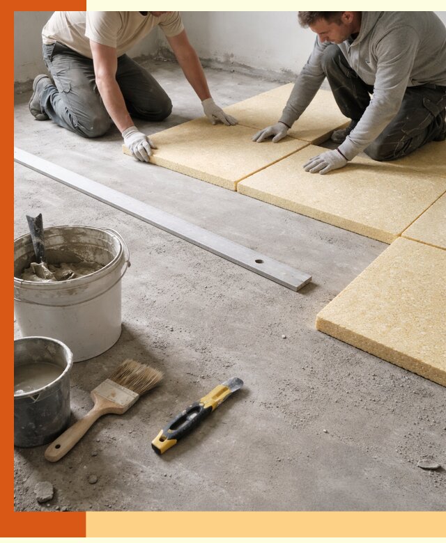 Утепление бетонного пола в Мичуринске профессионально и недорого