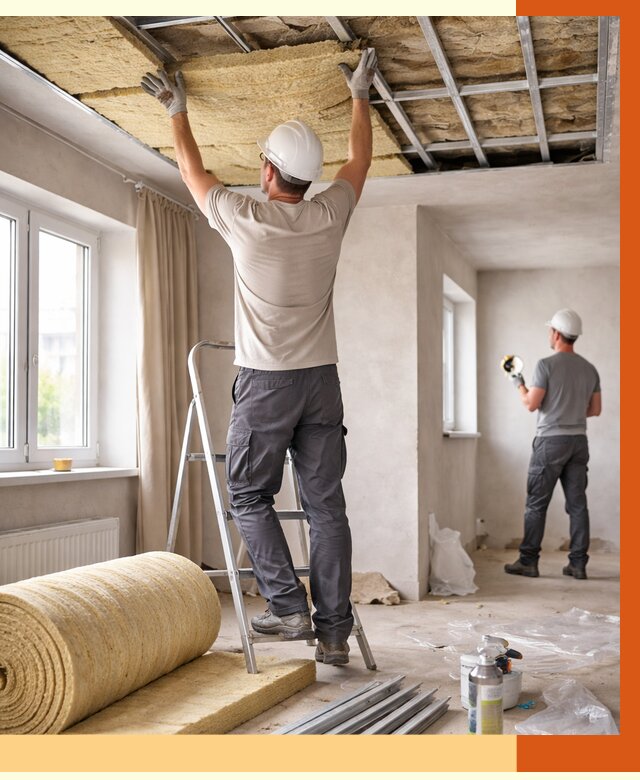 Утепление потолка в частном доме в Мичуринске от 984 руб./м² — работы под ключ | ТепломастерМчр