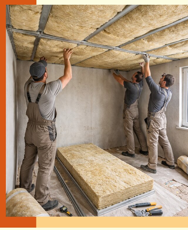 Утепление потолка в Мичуринске — тепло и без сквозняков