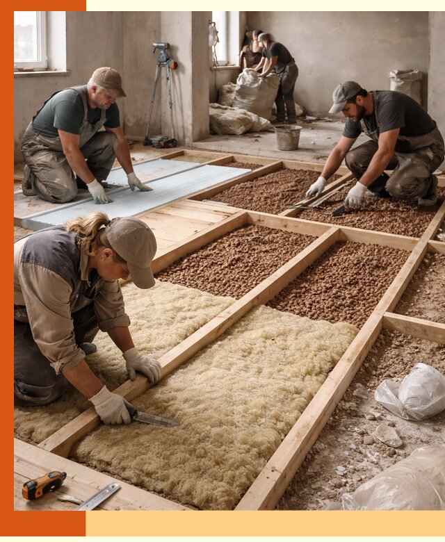 Утепление перекрытий жилых и промышленных зданий в Мичуринске