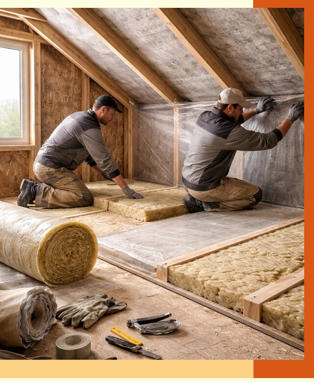 Утепление чердака в Мичуринске от 7766 руб/м² — теплоизоляция и комплексное утепление под ключ | ТепломастерМчр