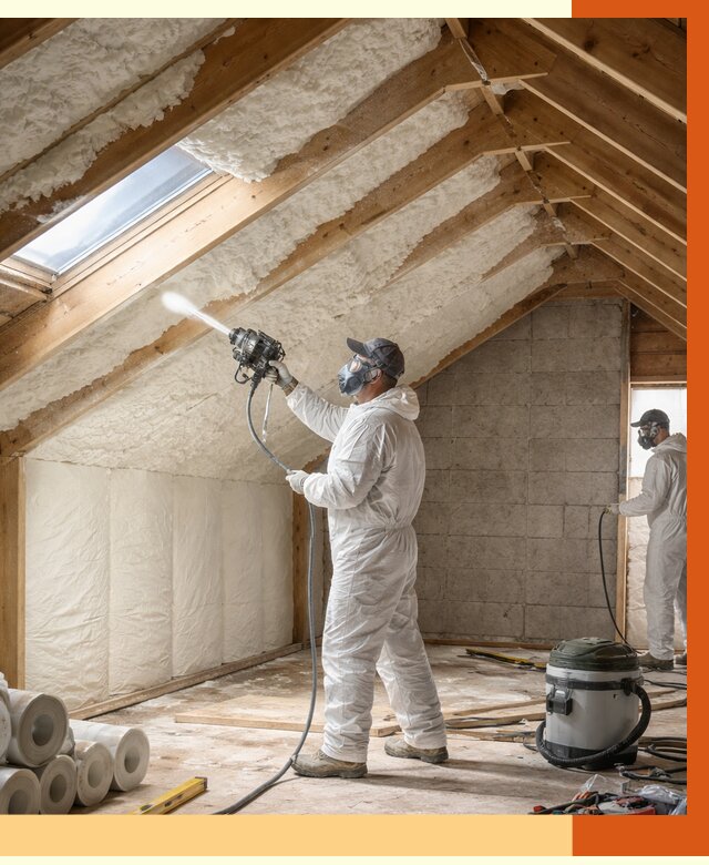 Утепление мансарды ППУ в Мичуринске от 2847 руб./м² — заказать под ключ | ТепломастерМчр