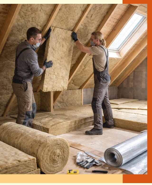 Утепление мансарды минватой в Мичуринске от 4349 руб./м2 — монтаж и пароизоляция | ТепломастерМчр