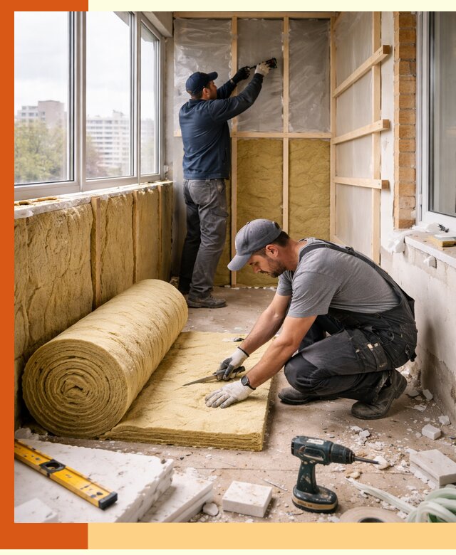 Утепление балкона под ключ в Мичуринске качественно и быстро