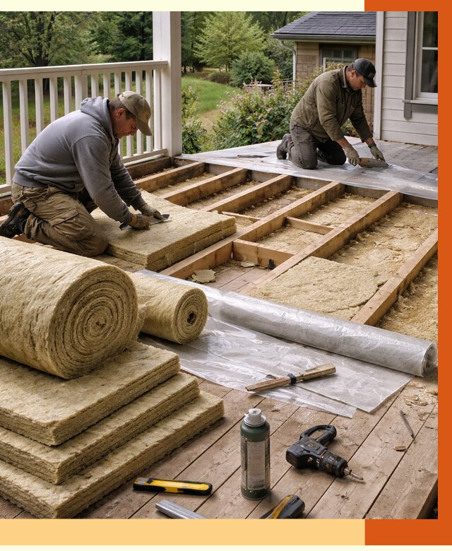 Утепление террасы в Мичуринске от 4349 руб./м2 — утеплить террасу под ключ | ТепломастерМчр