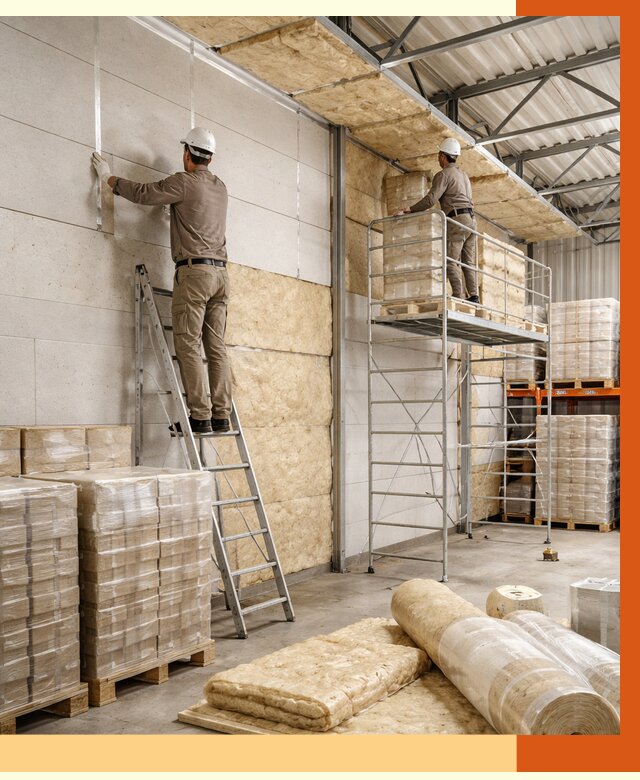 Утепление склада готовой продукции в Мичуринске от 2019 руб./м2 — комплексно | ТепломастерМчр