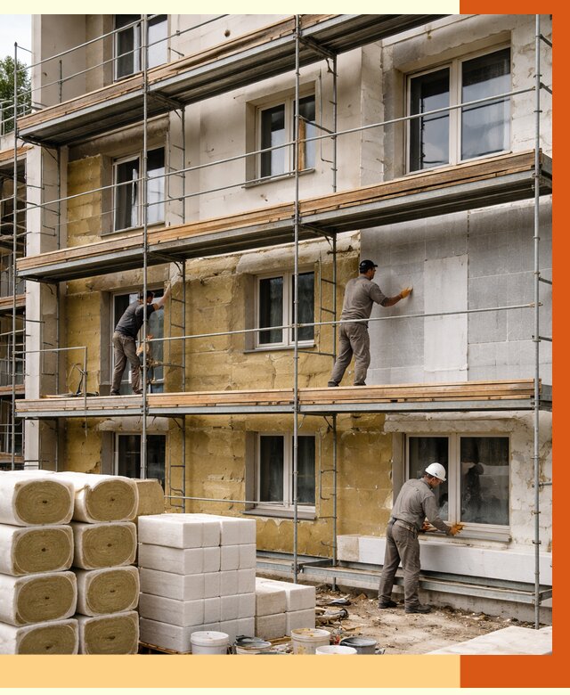 Утепление гостиницы в Мичуринске от 7455 руб./м2 — комплексно, ППУ, под ключ | ТепломастерМчр