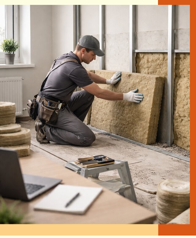 Утепление офиса в Мичуринске от 4659 руб/м2 — комплексное утепление офиса под ключ | ТепломастерМчр