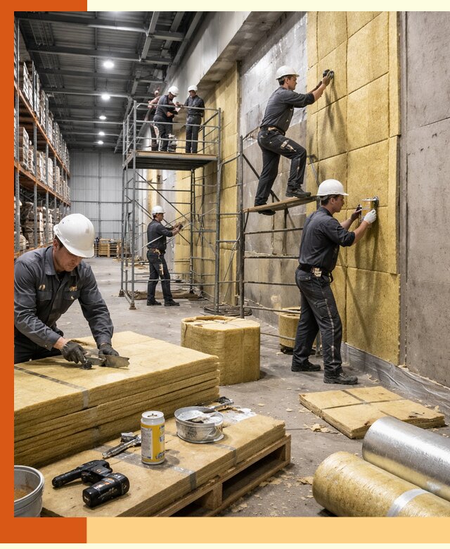 Утепление логистического центра в Мичуринске качественно и экономично