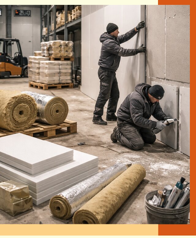 Утепление холодного склада в Мичуринске от 8801 руб/м2 — комплексное под ключ | ТепломастерМчр