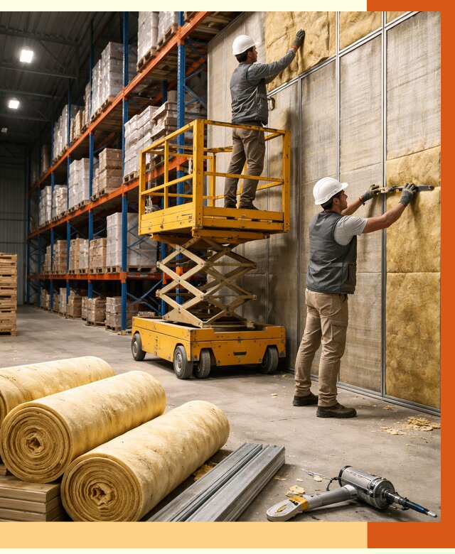 Утепление торгового склада в Мичуринске от 3313 руб/м2 — комплексно и под ключ | ТепломастерМчр