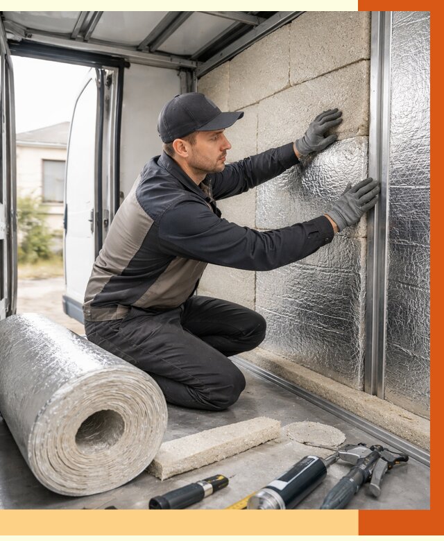 Утепление фургона рефрижератора в Мичуринске от 12943 руб./м² под ключ | ТепломастерМчр