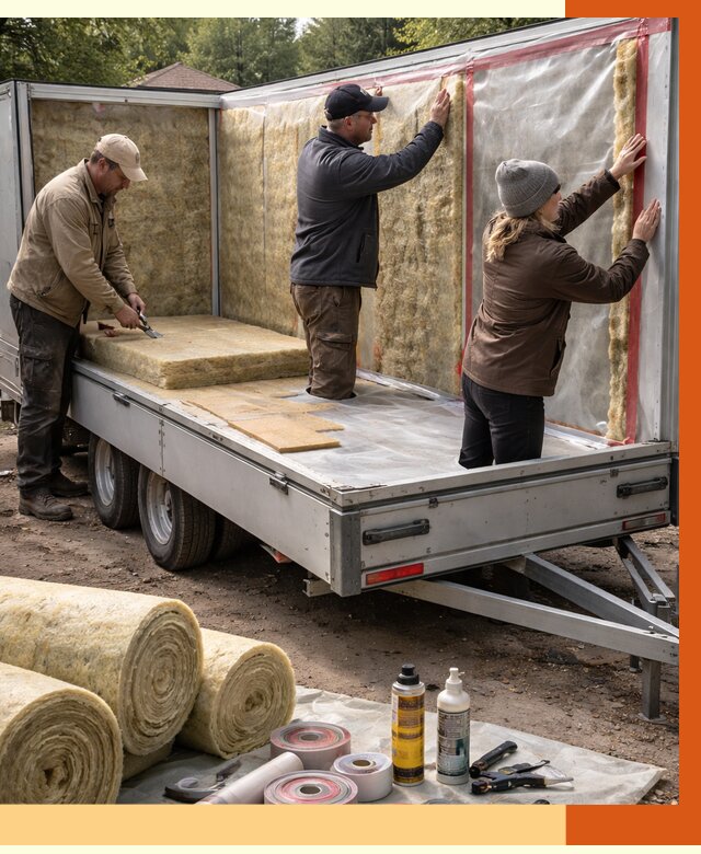 Утепление прицепа в Мичуринске под ключ от 12943 руб. — комплекс от ТепломастерМчр