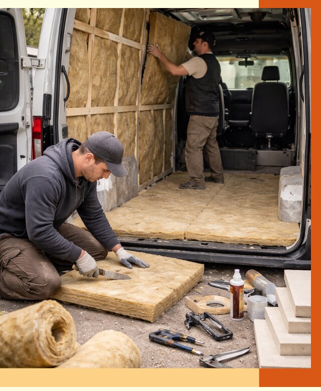 Утепление кемпера в Мичуринске под ключ от 12425 руб. — профессионально | ТепломастерМчр