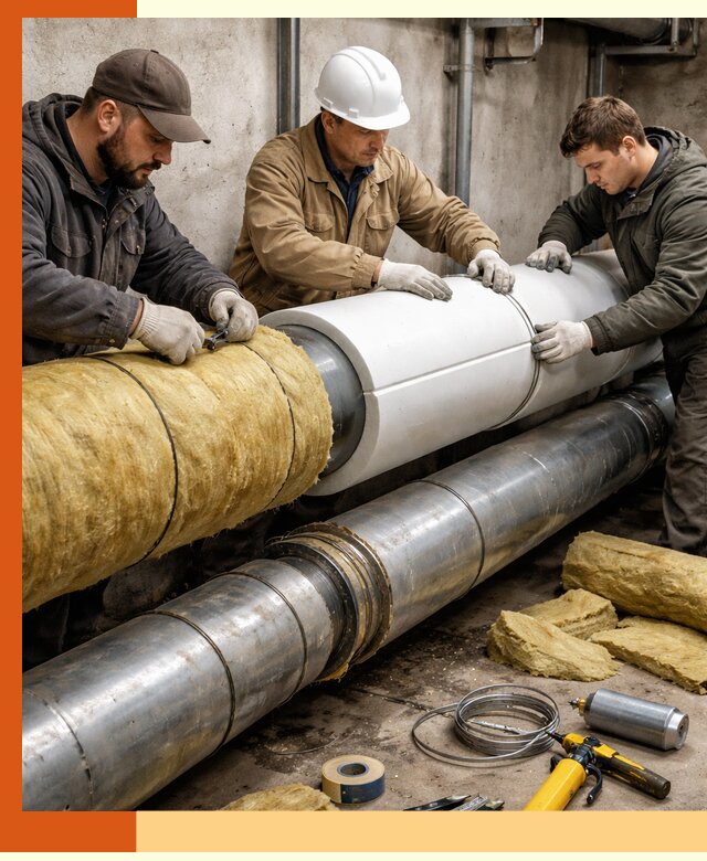 Утепление трубопровода в Мичуринске с гарантией энергоэффективности