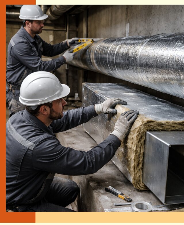 Профессиональное утепление воздуховодов и теплоизоляция в Мичуринске