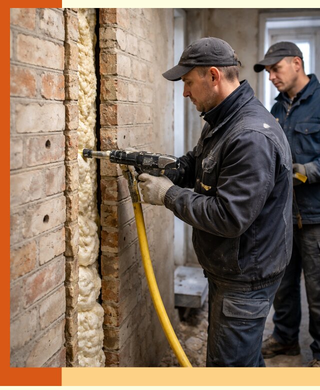 Межстеновое утепление пенополиуретаном в Мичуринске