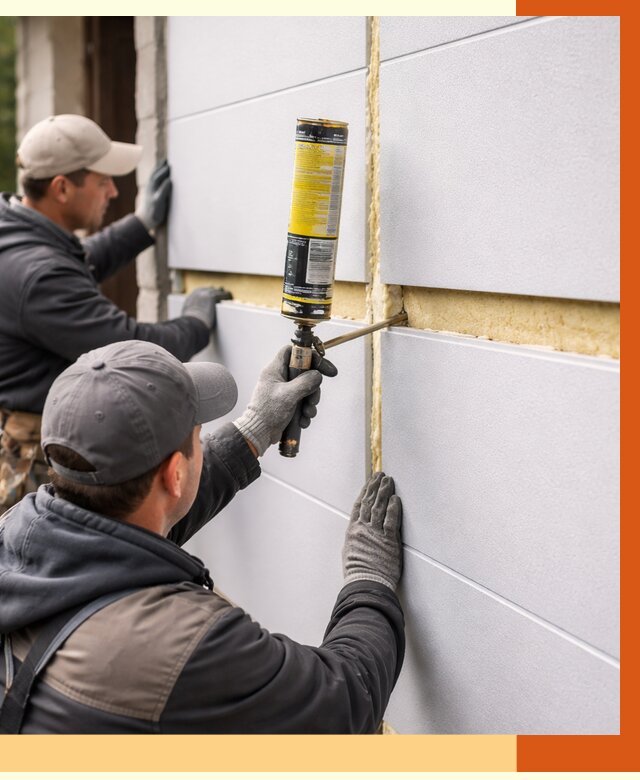 Утепление сэндвич панелей ППУ в Мичуринске от 4349 руб. за м2 | ТепломастерМчр