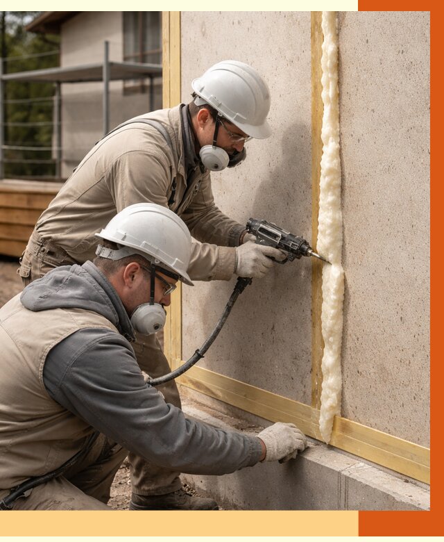 Утепление сип панелей ППУ в Мичуринске от 4970 руб. под ключ | ТепломастерМчр