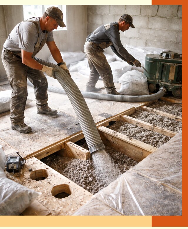 Заполнение пустот перекрытий в Мичуринске от 4659 руб. под ключ | ТепломастерМчр