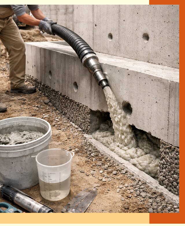 Заполнение полостей фундамента в Мичуринске от 7041 руб. под ключ | ТепломастерМчр