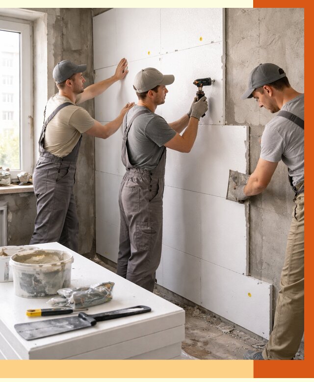 Утепление пенопластом домов и стен в Мичуринске от 1915 руб. — ТепломастерМчр