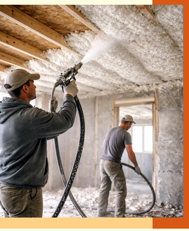 Утепление пеноизолом в Мичуринске от 1657 руб./м2 под ключ | ТепломастерМчр